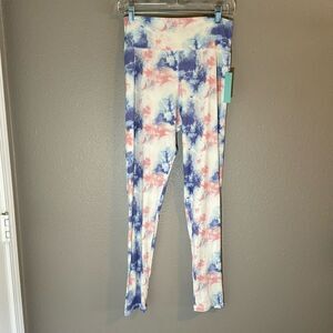 ABOUND - pink and purple tie dye leggings. NWT